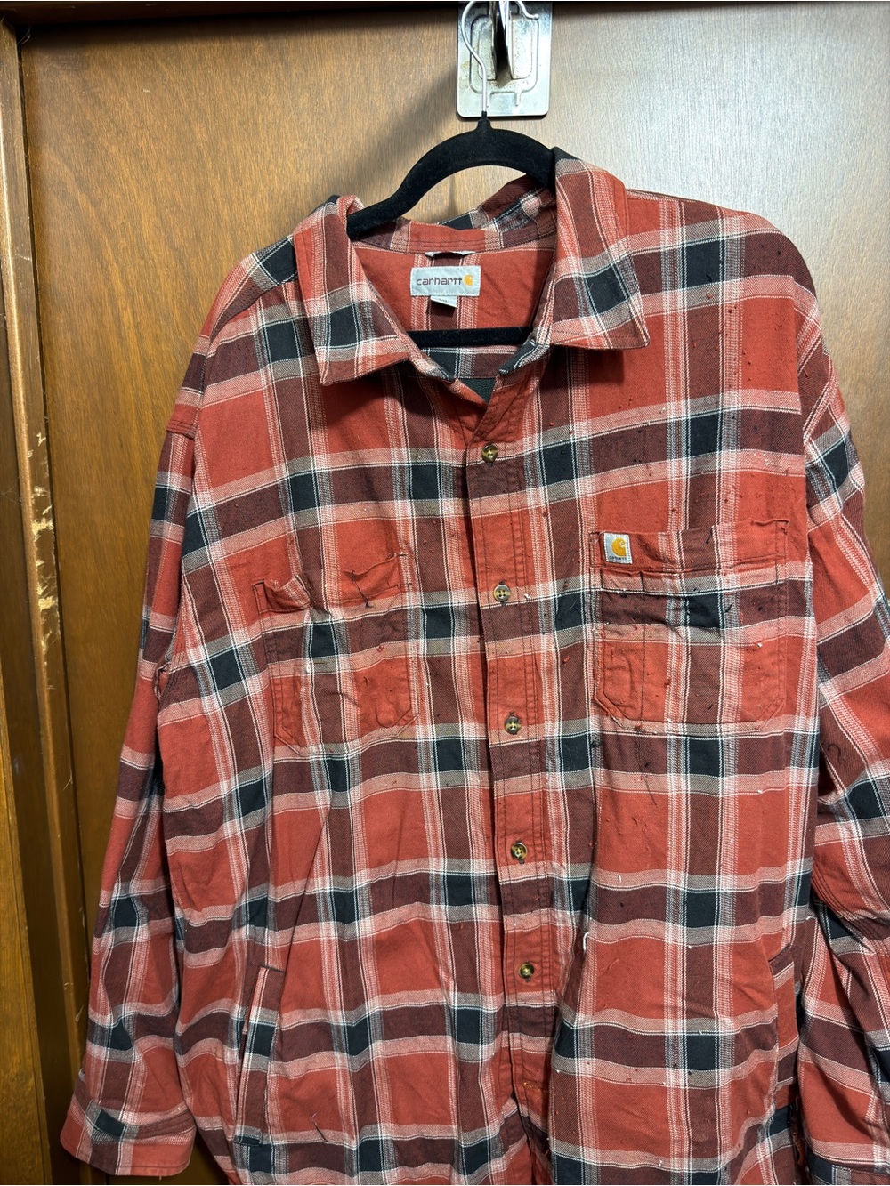 Carhartt Rugged Flex Relaxed Fit Fleece-Lined Plaid Shirt Jacket 3XL (104450)